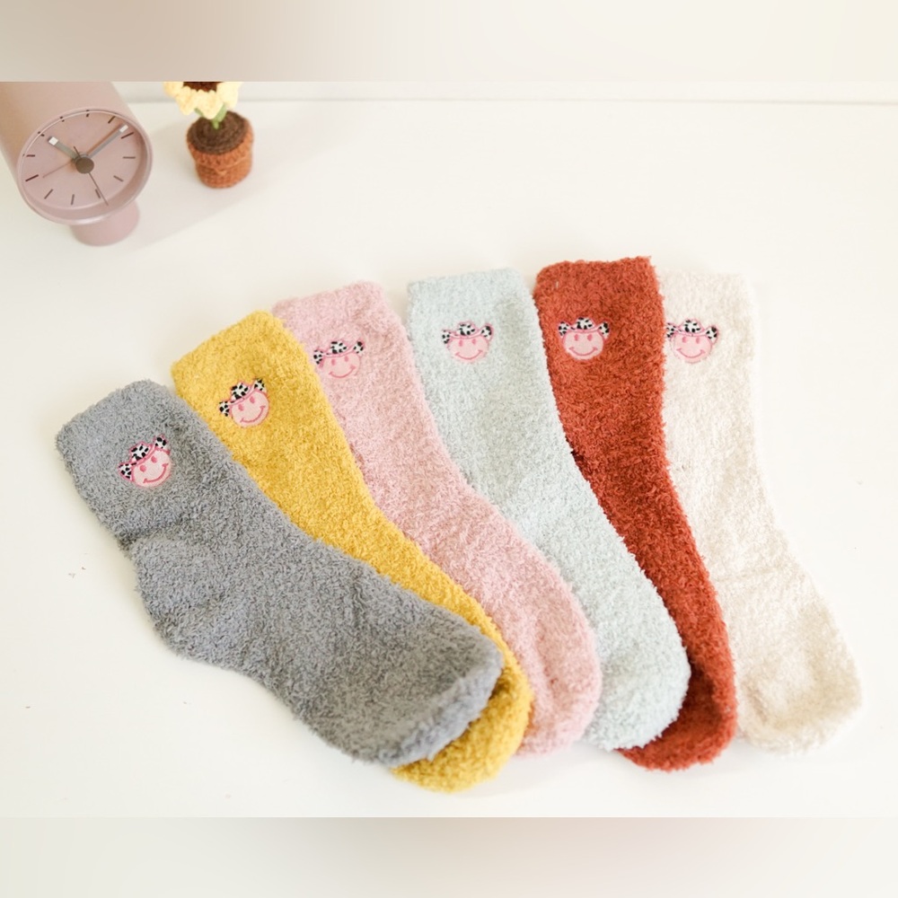 Colorful Fuzzy Socks Set